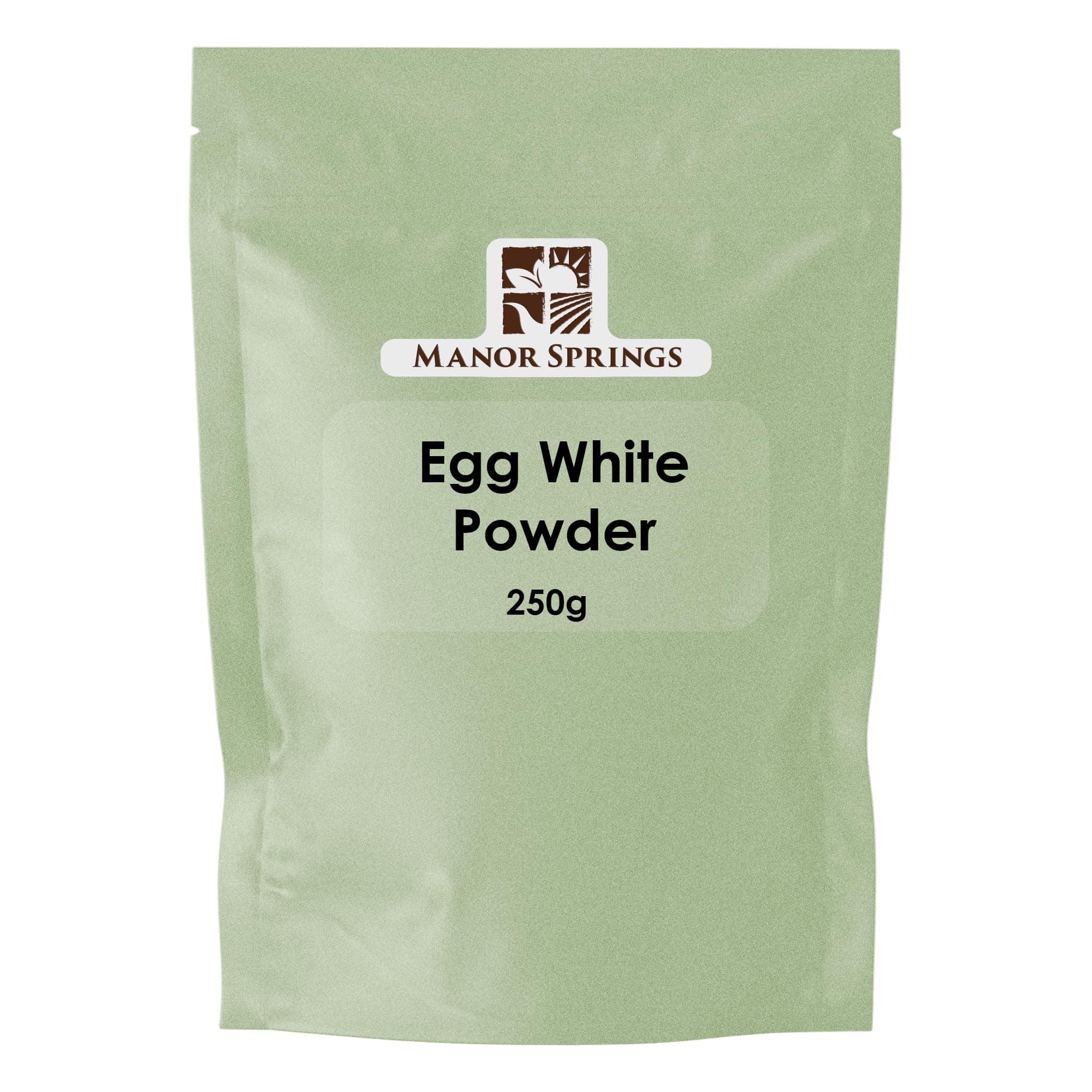 Egg White Powder 250g for Baking, Cooking, Use to Make Meringue, Royal Icing and Shakes, Protein Powder by Manor Springs