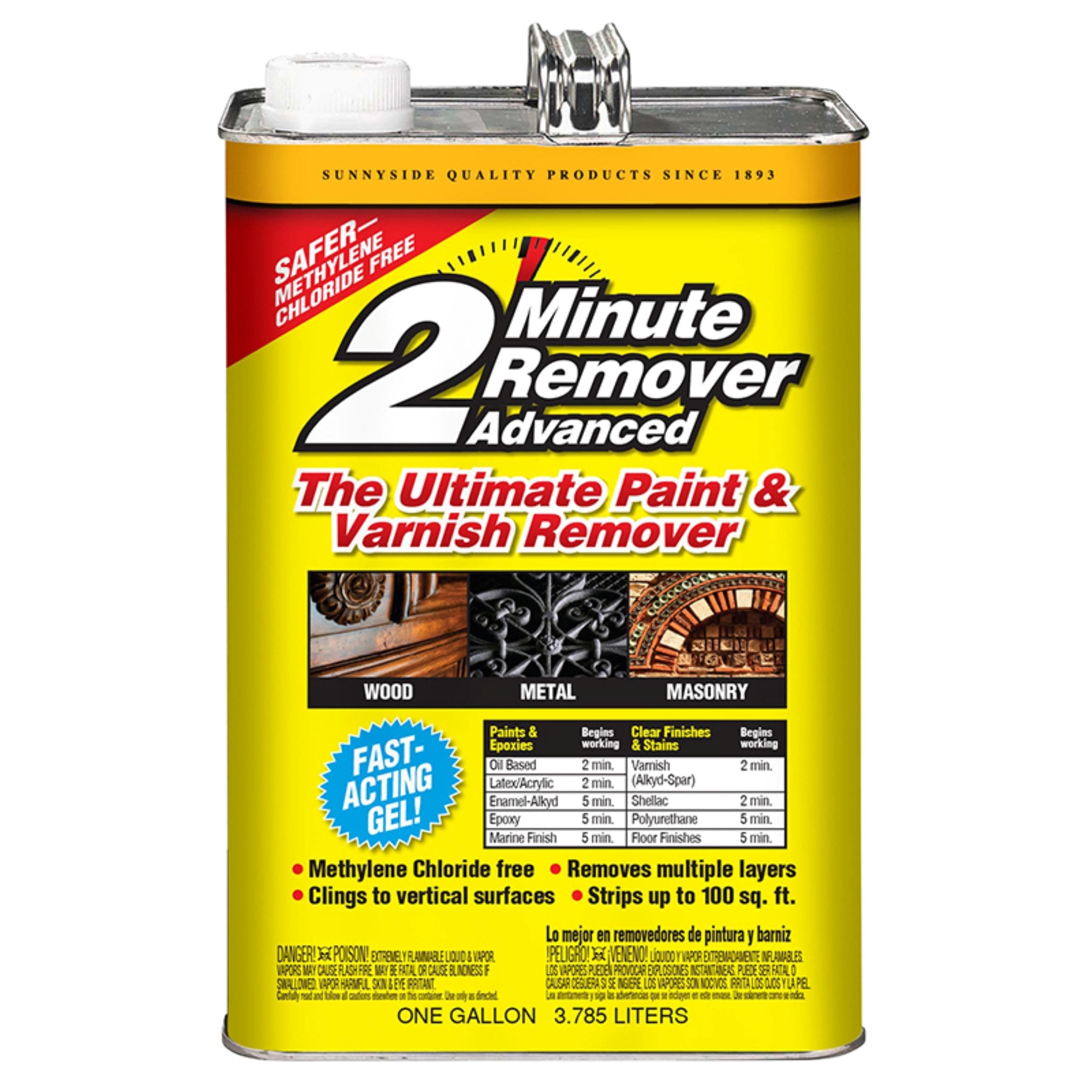 2 Minute Remover Advanced - Liquid Gallon, 2-Pack
