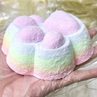 Handmade Taba Squishy Ultra Soft Squishy Fidget Toys Silicone Squeeze Toy for Kids & Adults ( Rainbow Paw )