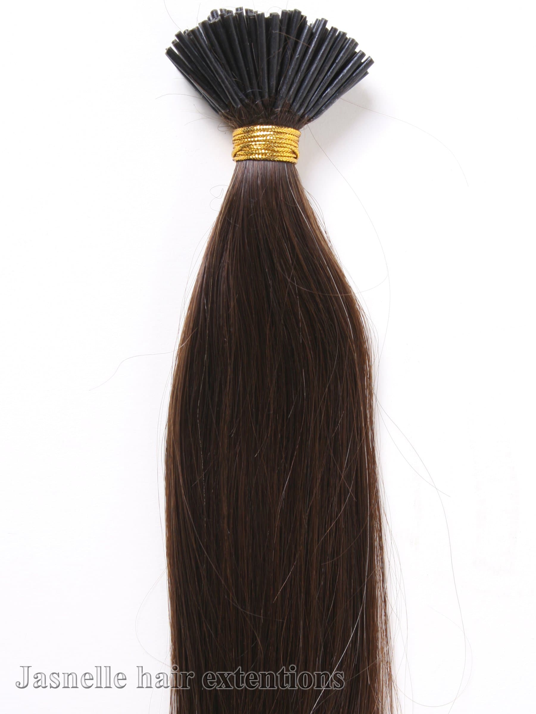 18" Grade AAA|Pre-Bonded Stick Tip I Shape| Brazilian Human Remy Hair Extensions|100 Pieces|Color #2 (Dark Brown)