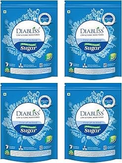 Diabliss Diabetic Friendly Herbal Cane Sugar - Free from Chemical Artificial Sweeteners - Natural Substitute Without Side Effects - Very Safe - Low Glycemic Index (GI) (500 g (Pack of 4))