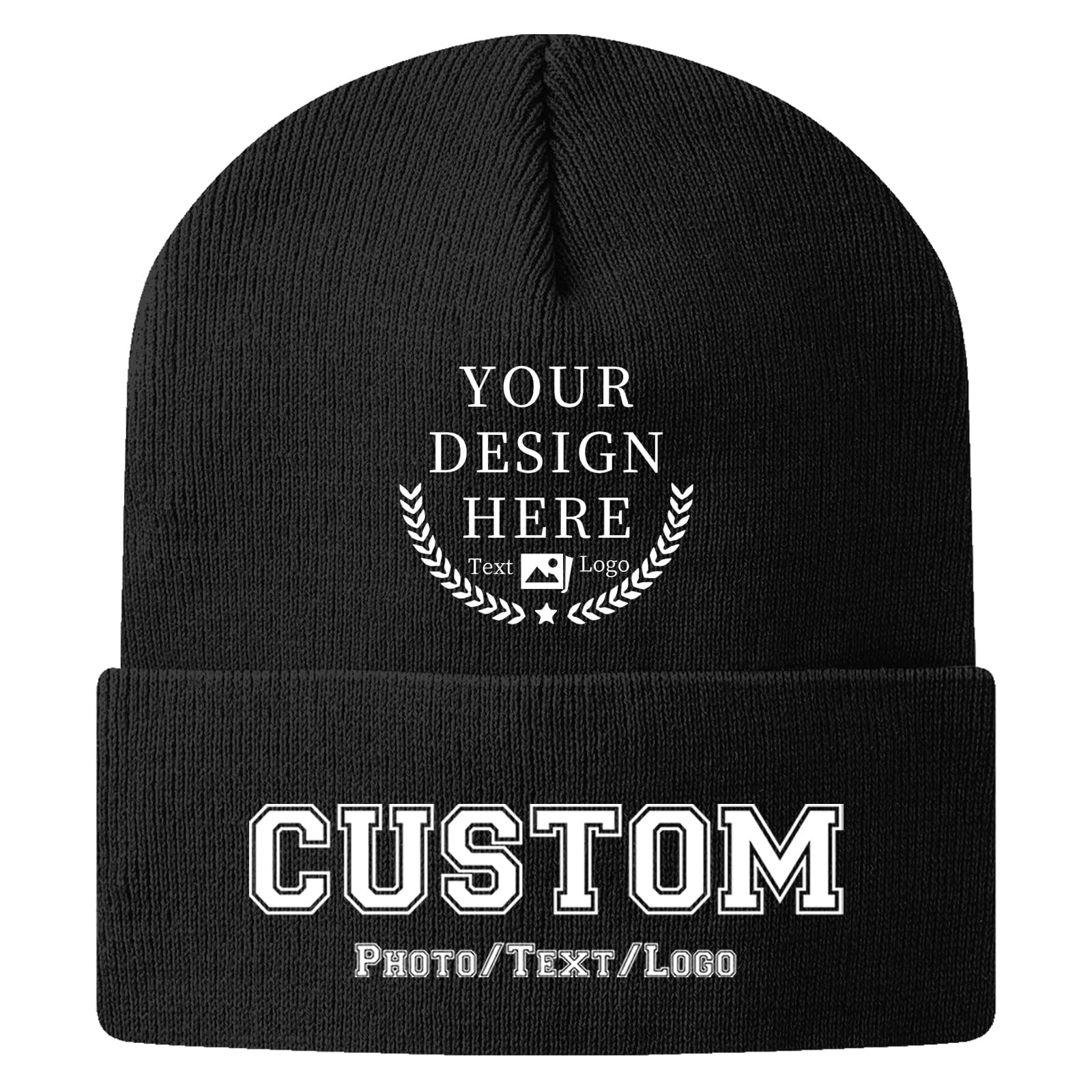 - Bulk Custom Beanie Custom Beanie Hat for Men Women Personalized Knitted Hats with Photo Text
