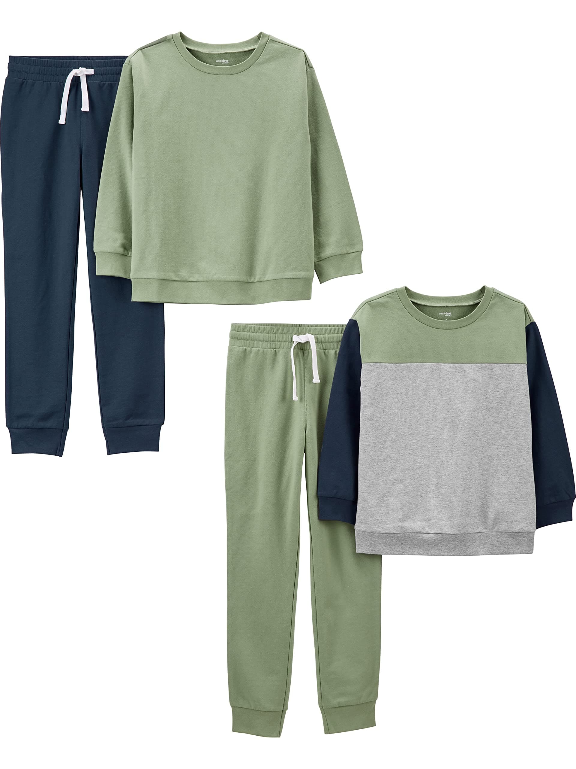 baby-boys 4-piece Sweatshirt Set