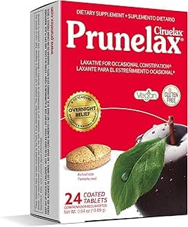 Ciruelax Regular Strength Laxative Tablets - Overnight Relief for Occasional Constipation, Senna Extract, Vegan & Gluten-Free, Fast-Acting Gentle Relief - 24ct