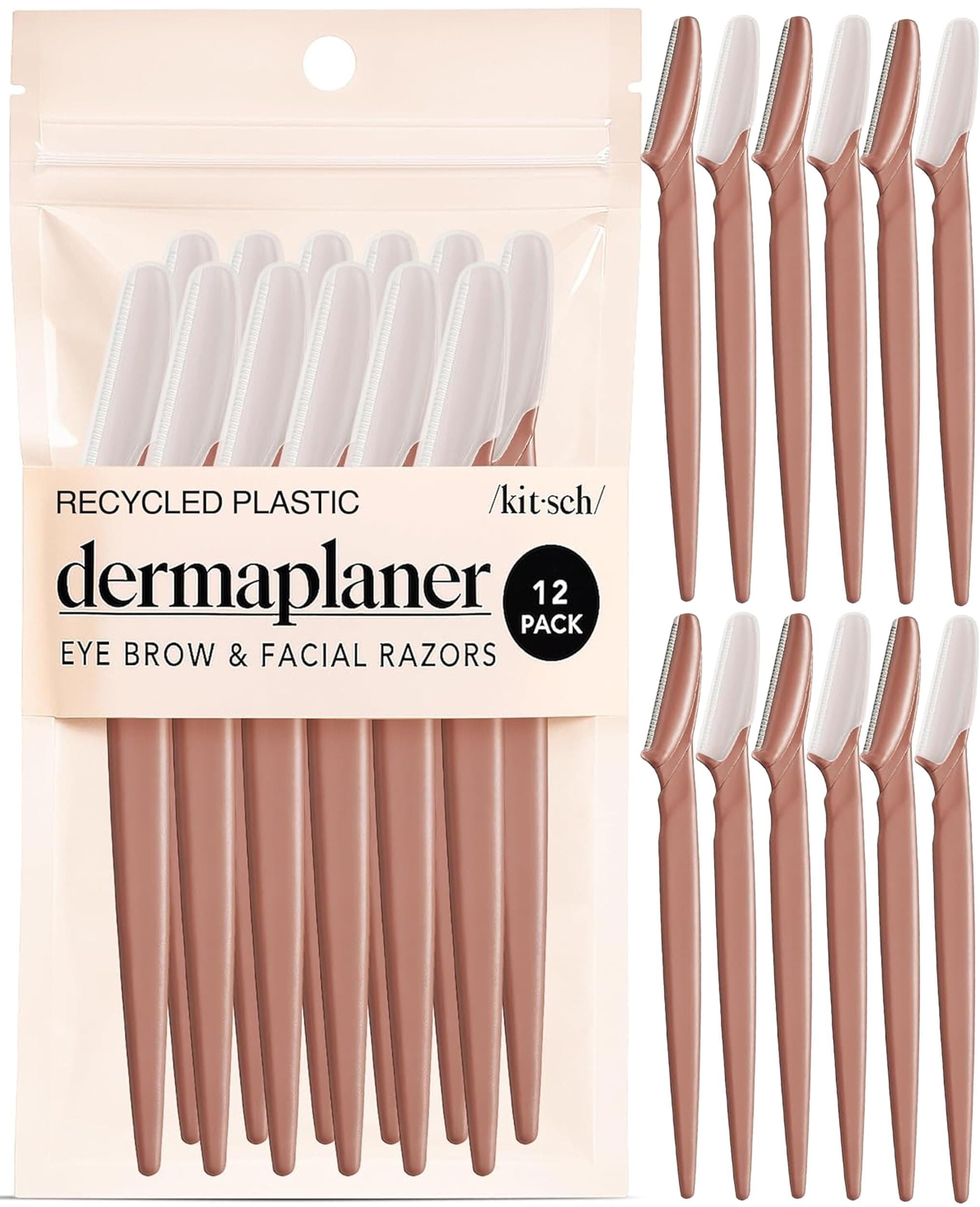 Recycled Plastic Dermaplaner, Terracotta, 12 Pieces