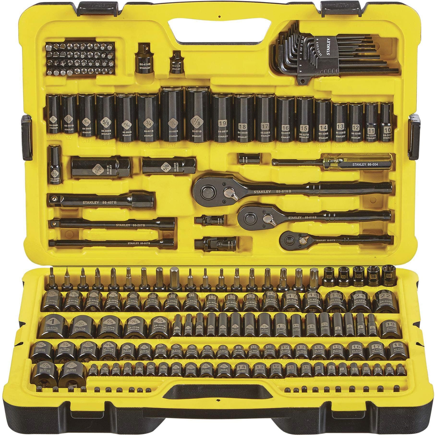 Professional Grade Black Chrome New Mechanics Tool Set (Socket Set-229 Pieces)