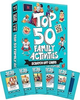 Top 50 Family Activities - 50 Fun Scratch Off Family Adventures and Family Games for Deep Bonding - Fun for Kids and Adults - Gifts for Family - Perfect for Family Fun Time & Family Night
