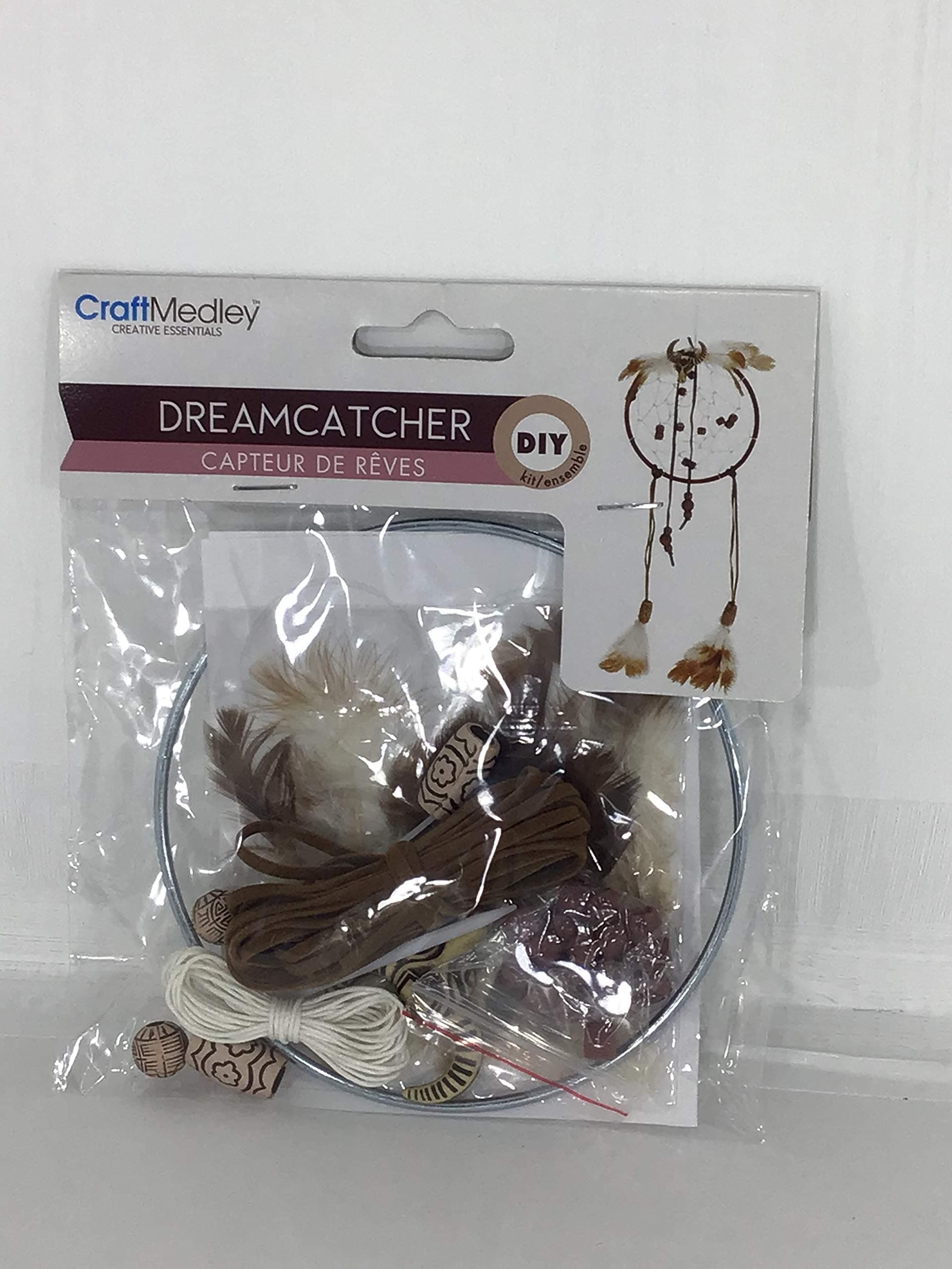 'DIY' 4 5/8" Dream Catcher make your own kit (Natural)