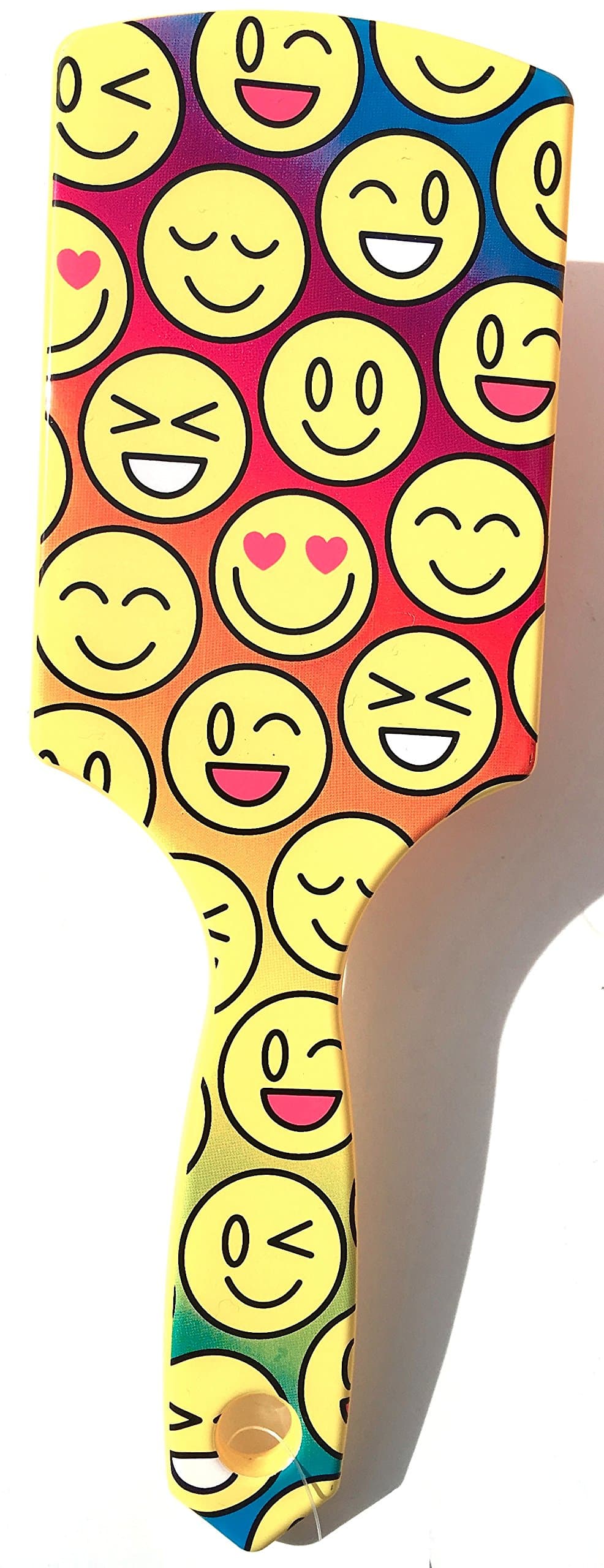 Emoji Faces Chunky Yellow Paddle Brush