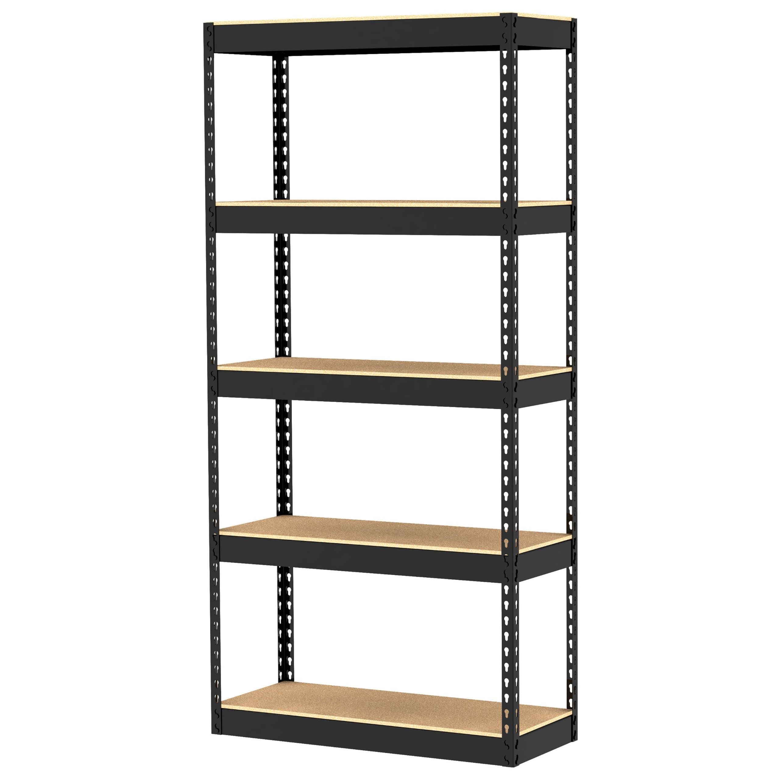 GR5-3012-5PCB 30 by 12 by 60-Inch Shelving Unit with 5-Shelf, Black