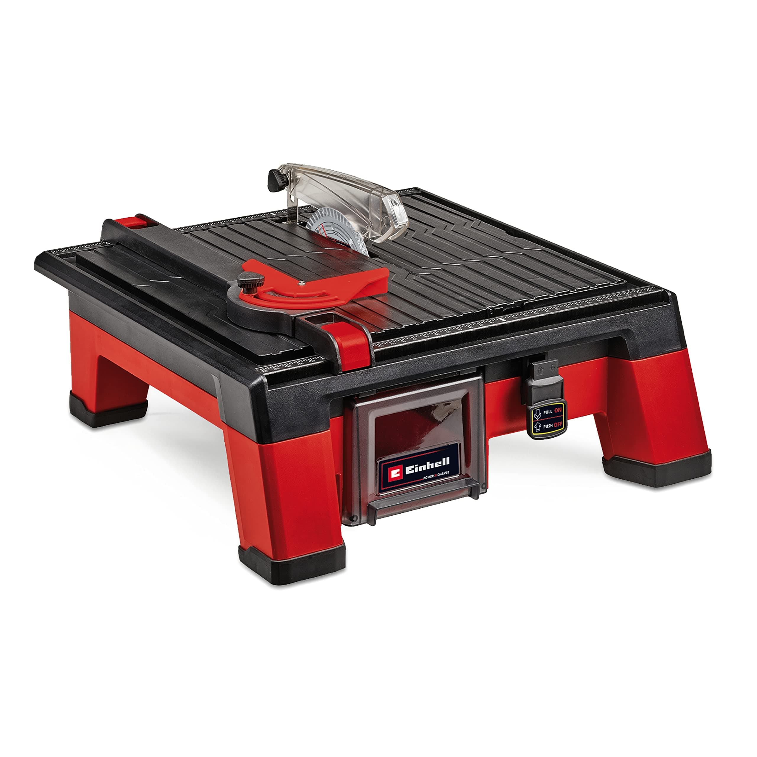 Einhell Cordless Tile Cutter 18V Power X-Change, Battery Powered Tile Saw, Wet Tile Cutter, 3800 RPM, 115mm Cutting Disc, 45° Mitre Cut, Without Battery TE-TC 18/115 Li Solo