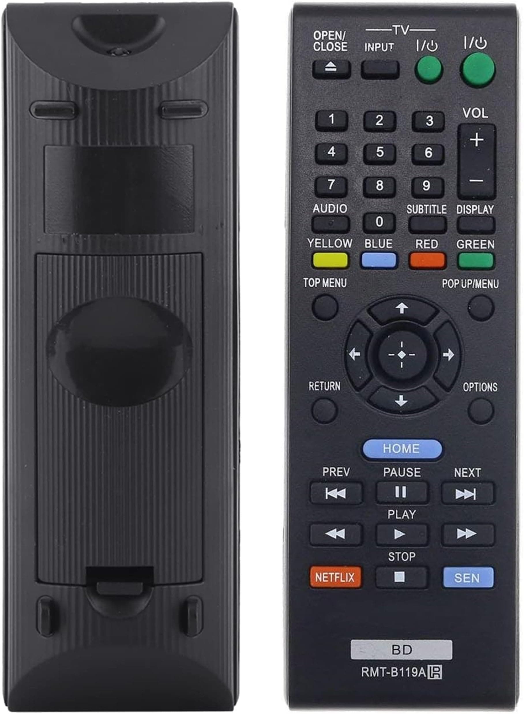 UBay Remote RMT-B119A Compatible with Sony Blu-Ray Disc DVD Player BDP-BX59 BDP-S390 BDP-S590 BDP-BX110 BDP-S1100 BDP-S3100 BDP-BX310 BDP-BX510 BDP-S580 DP-BX510 BDP-BX59 BDP-BX39