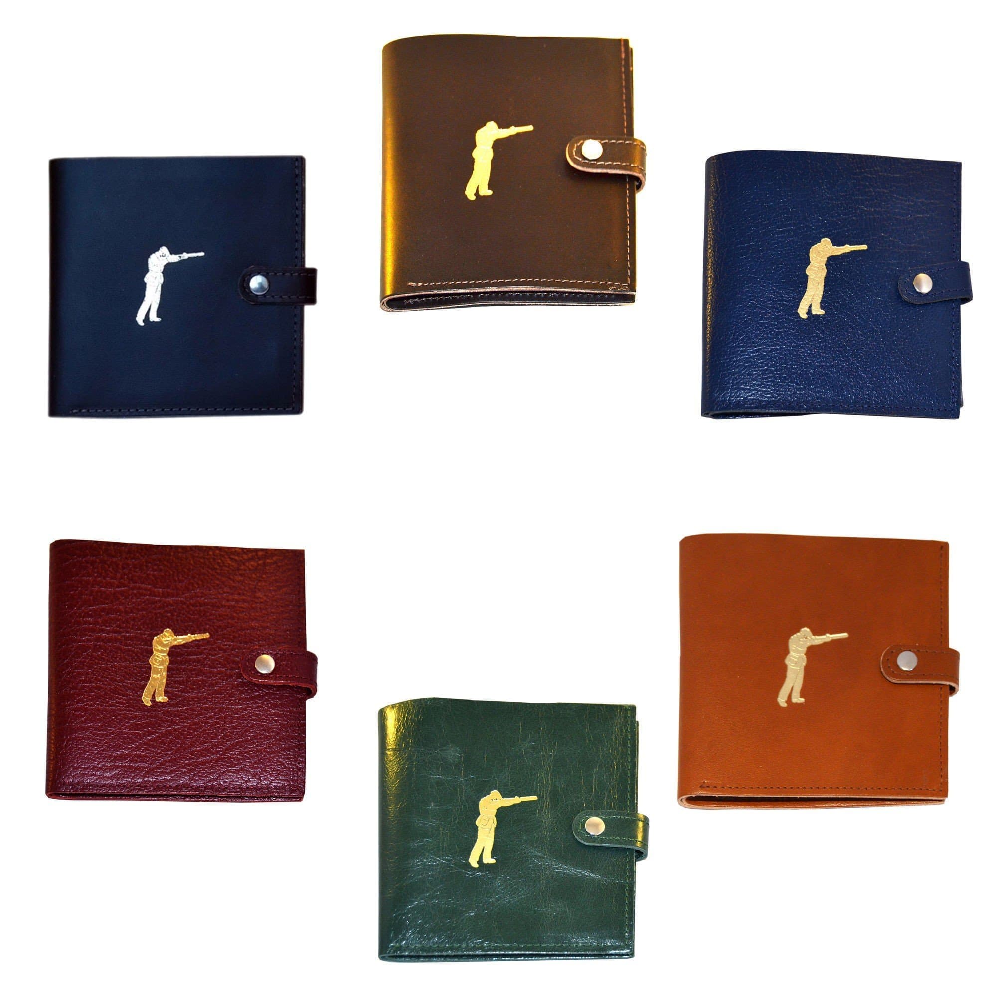 Leather Shotgun Certificate Wallet Tan