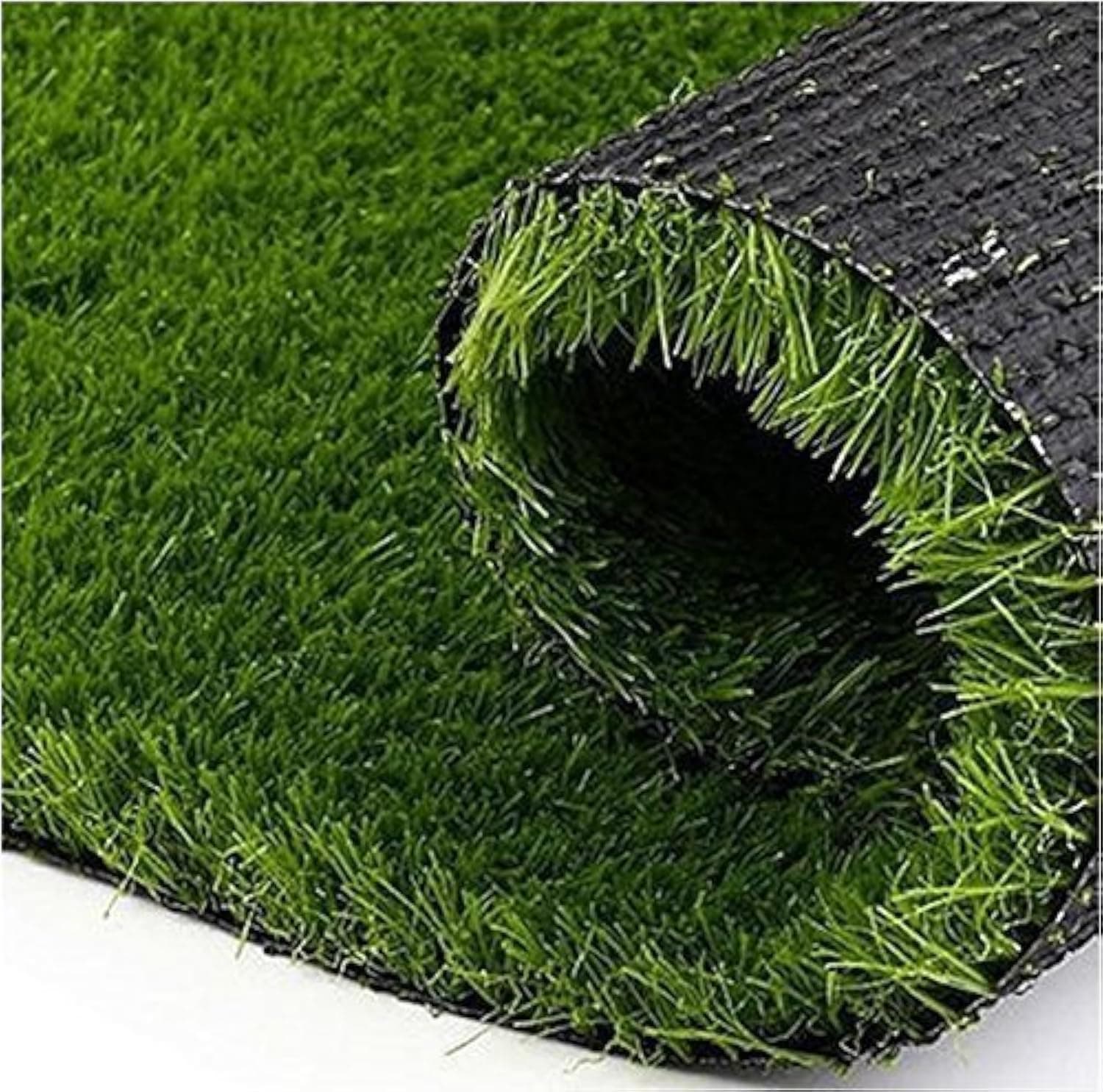 Yellow Weaves Polypropylene 35 mm High Density Artificial Grass Carpet Mat for Balcony, Lawn, Door (6.5 X 2 Feet), Green