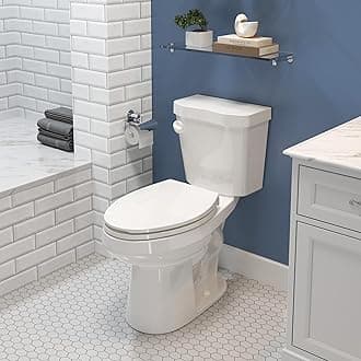 HOROW 17 Inch High Elongated Toilet with ADA Chair Height, Two Piece Toilet with Powerful 1.28 GPF Single Flush, MAP 1000g, Extra Tall Bowl Suitable for Tall Person & Seniors