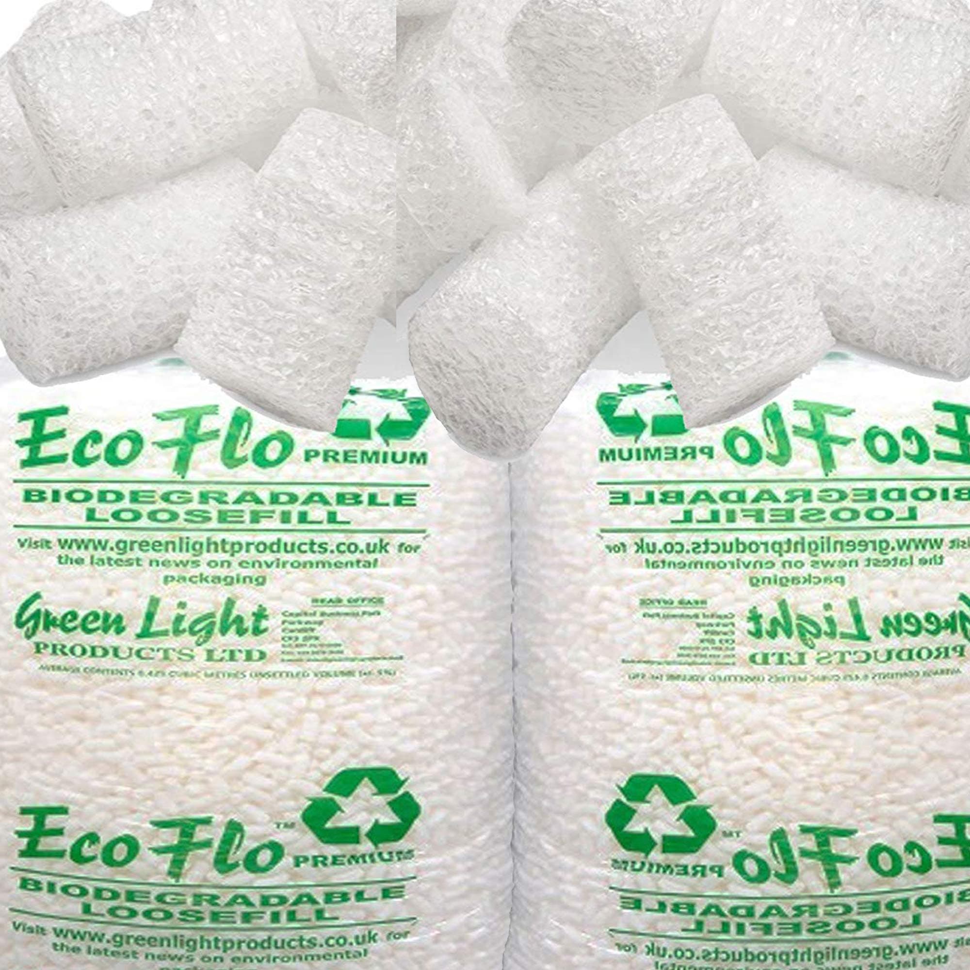 10 x Cubic FT Eco-Flo Biodegradable Loosefill Chips/Packing Peanuts/Protection