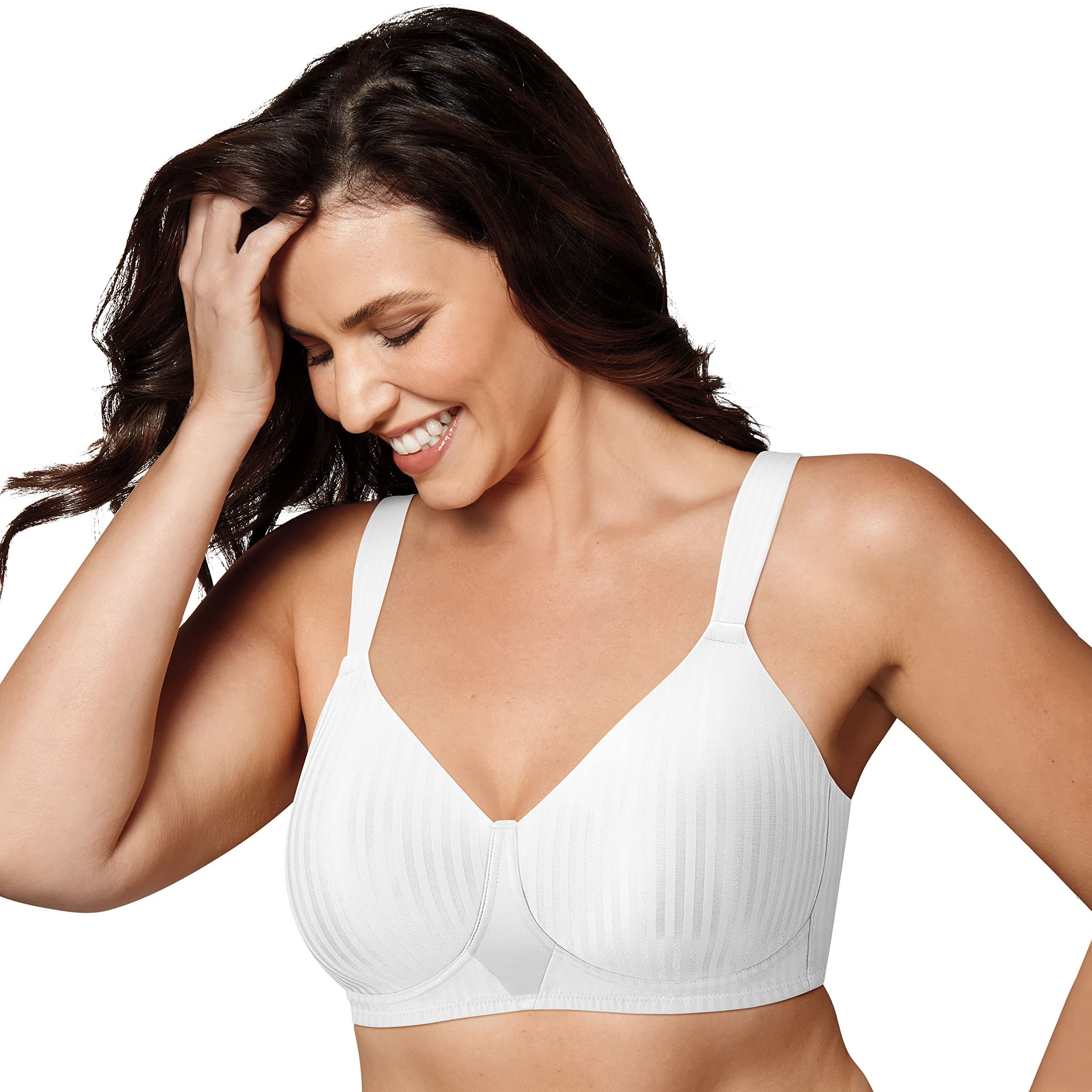 Playtex Women's Secrets Perfectly Smooth Wire Free Bra Full Coverage, Opaque