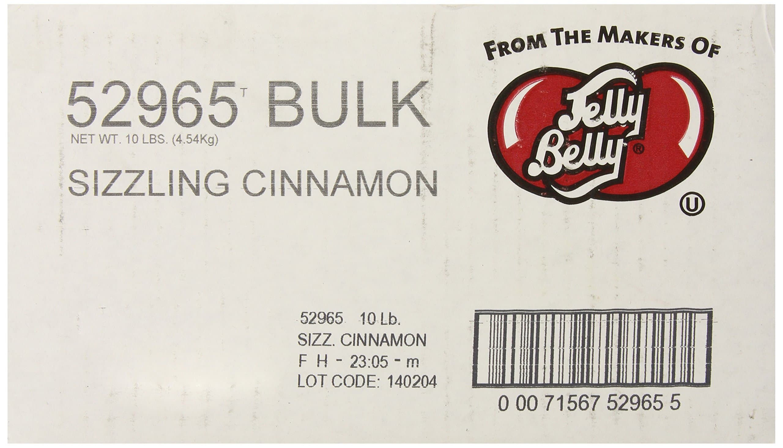 Jelly Belly Sizzling Cinnamon Beans 10-Pound Box