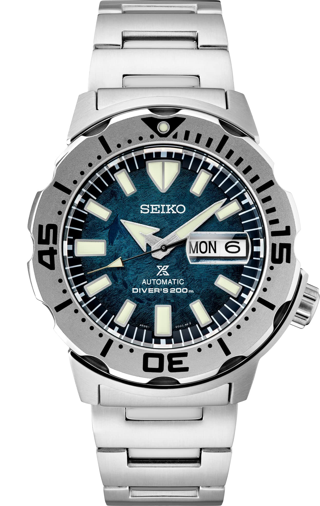 SEIKO SRPH75 Automatic Dive Watch for Men - Prospex Special Edition - LumiBrite Hands, Rotating Elapsed Timing Bezel - Water Resistant 200M
