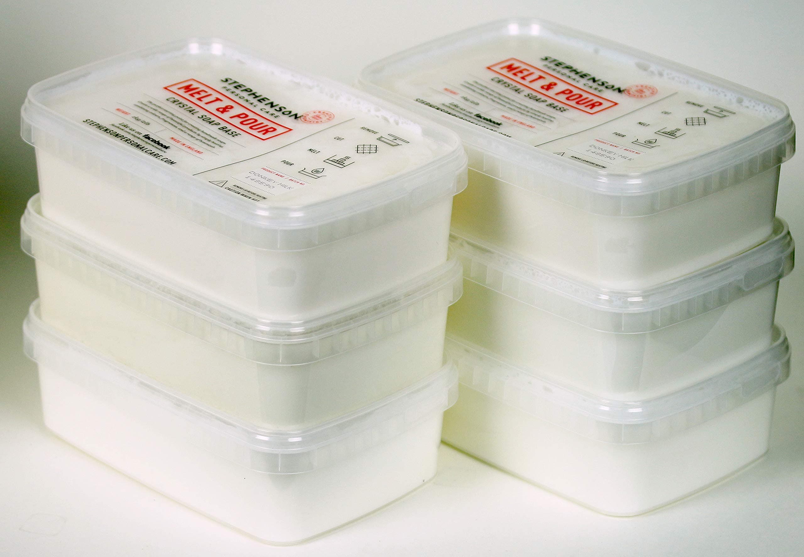 Stephenson STEP-DonkeyMilk-12PK Soap Base, White