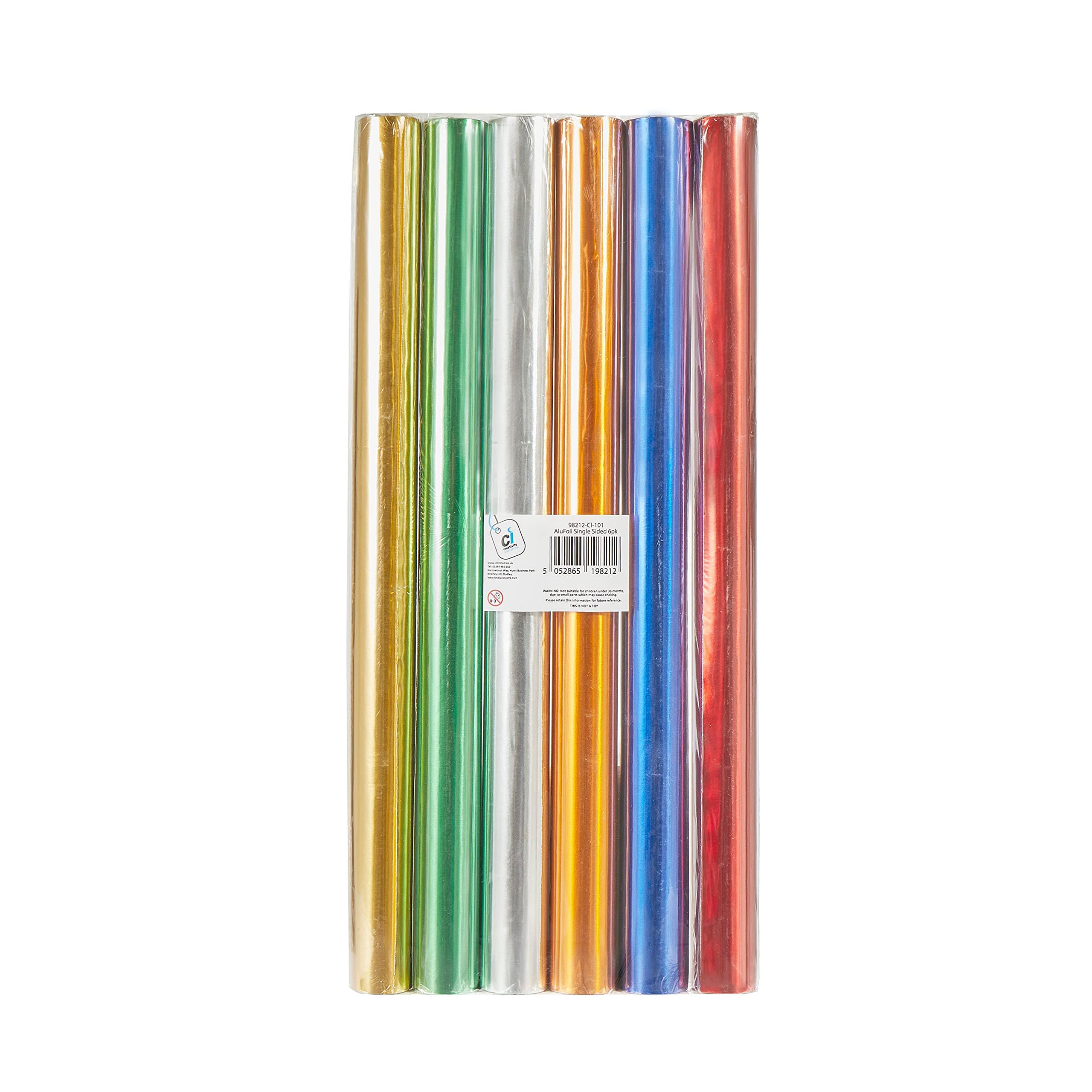 scola Metallic Classpack Paper Rolls, 6 Pieces, 500mm x 4.5m, School Supplies, Art and Crafts Projects, Children's Craft Projects, Ideal for Kids