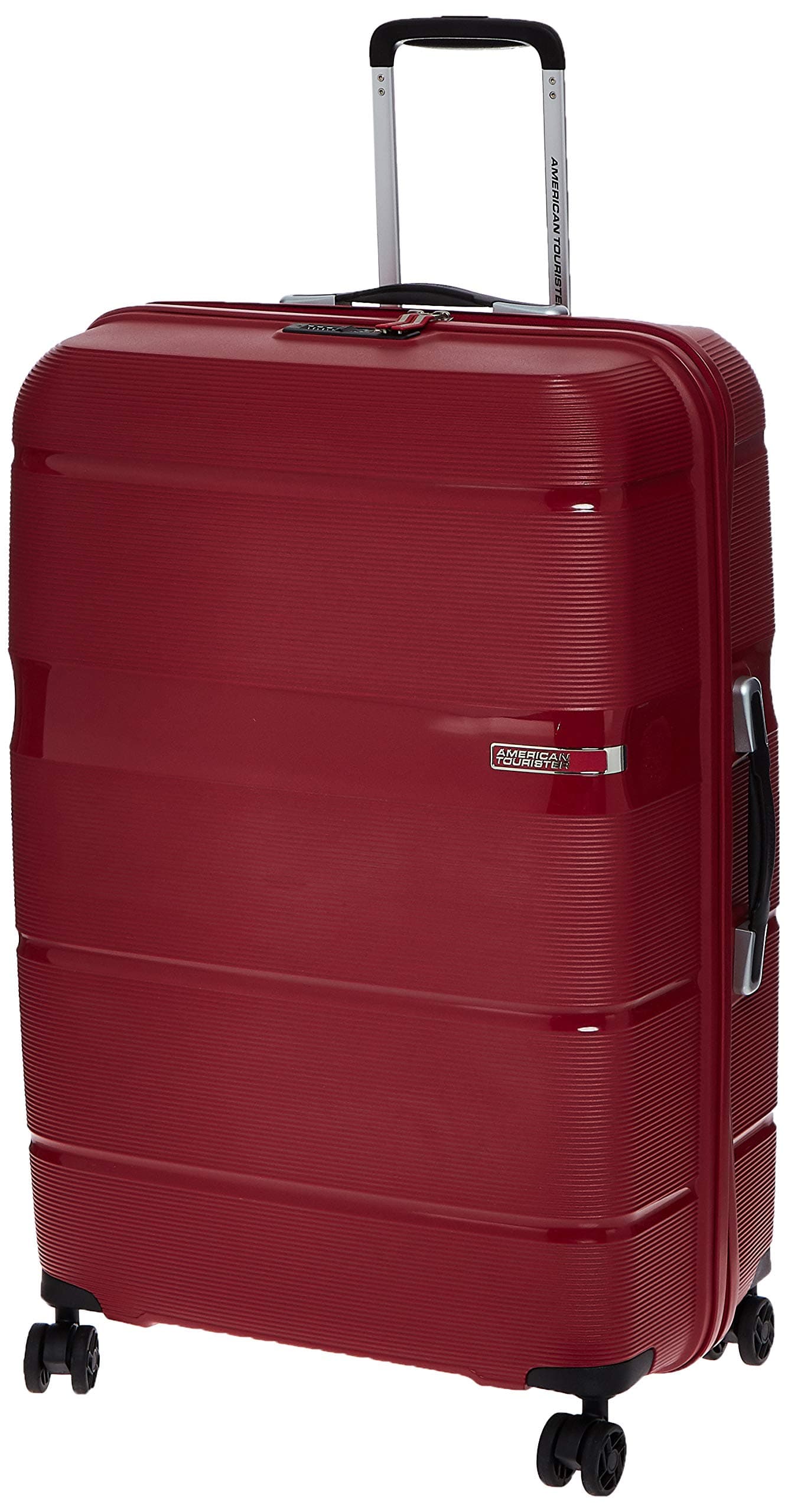 Polypropylene 77 cms Linex Red Hardsided Check-in Luggage