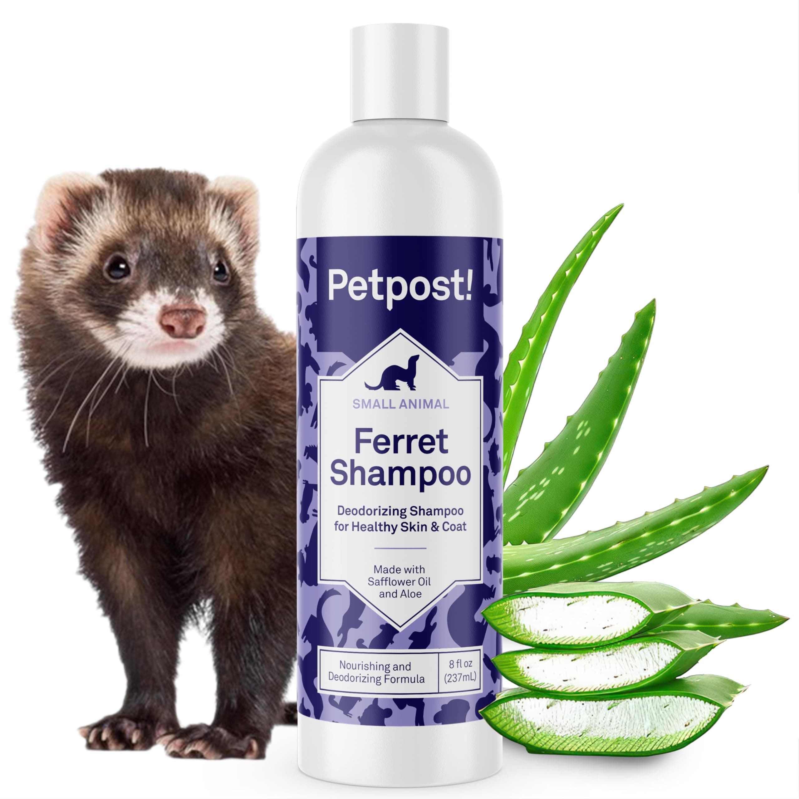 Ferret Shampoo. Deodorizing & Moisturizing Formula for Ferrets and Small Animals. Supports Healthy Skin & Coat. 8 oz