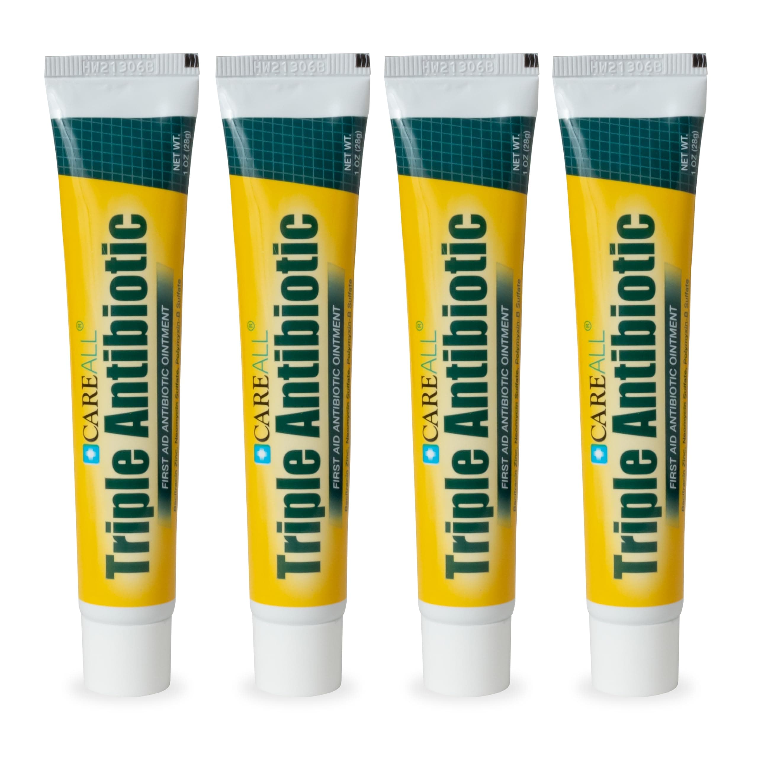 Triple Antibiotic Ointment 1.0 oz (4 Pack), First Aid Ointment for Minor Scrapes, Cuts, and Burns to Help Prevent Infection, Compare to The Active Ingredients of The Leading Brand