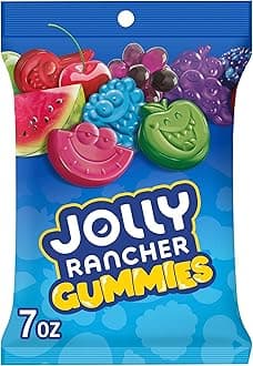 JOLLY RANCHER Gummies Assorted Fruit Flavored Candy Bag, 7 oz