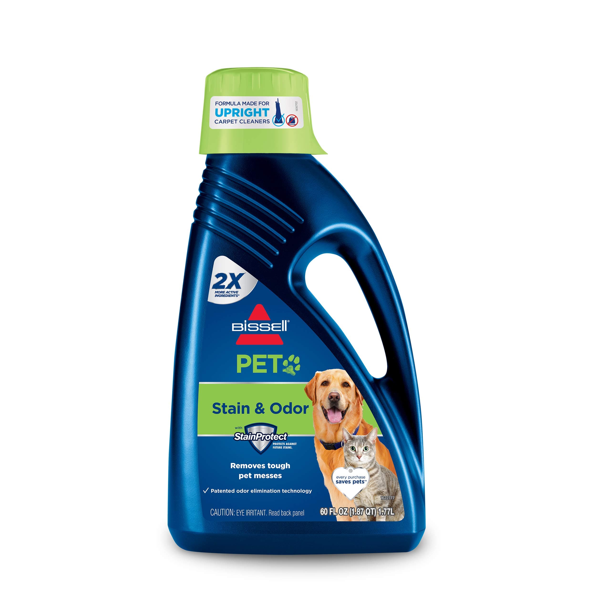 2X Pet Stain & Odor Full Size Machine Formula, 60 Ounces, 99K5A, 60-Ounce, No Color, Fl Oz
