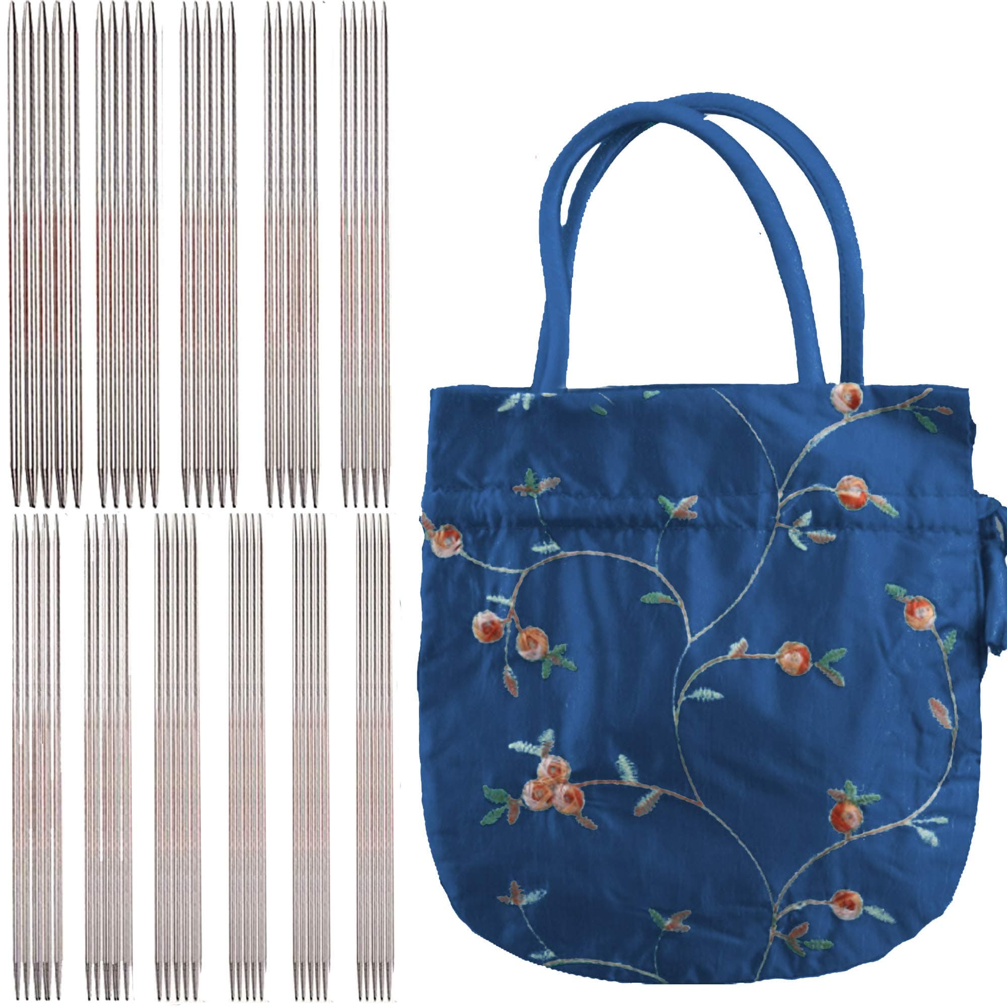 Double Point Knitting Needles 7 Sizes 20cm Double Point Carbonized Stainless Steel Knitting Needles