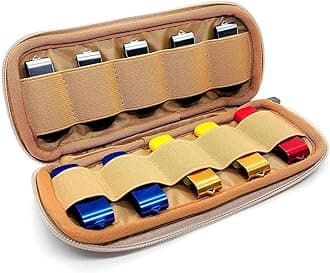 Uactor USB Case, 10 Slot Organizer with Elastic Band, Heavy Duty Canvas Protection, Waterproof, For USB Flash Drives, Home, Office, Work