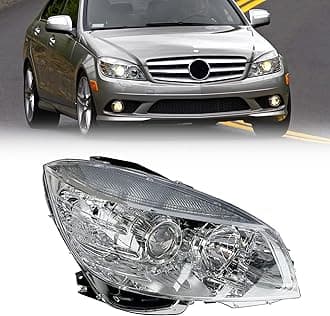 Headlight Assembly for Mercedes Benz W204 C Class Headlamp C300 C230 C350 2008 2009 2010 2011 (Right Passenger Side)