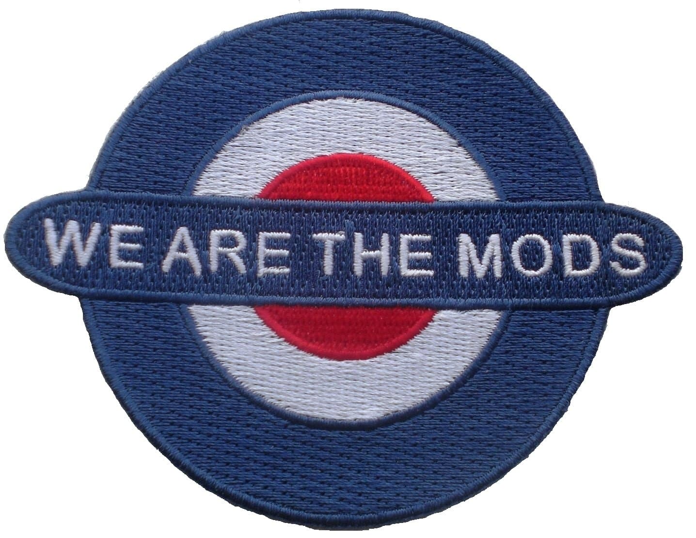 Mods We Are The Blue, White And Red Embroidered Patch