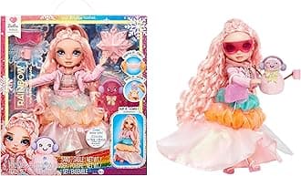 Rainbow High Winter Wonderland Bella - Pink 11" Fashion Doll with Magic Snow Hidden Fashion Inflating with Water and Snowman Set Great Gift for Kids 4-12