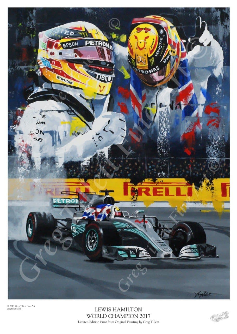 Greg Tillett Lewis Hamilton World Champion 2017