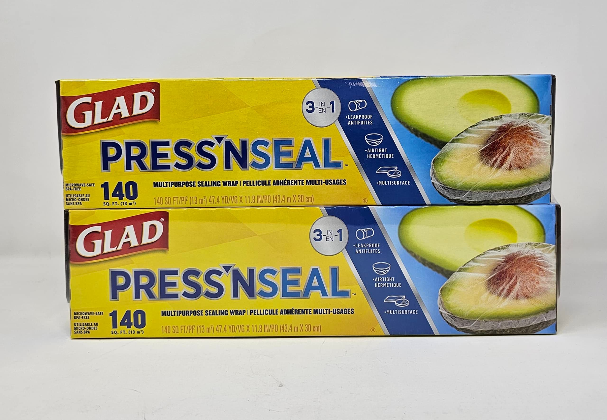Press'N Seal Multi Purpose Sealing Wrap - Leakproof, Airthight & Multisurface - 2 x 140Sq. Ft