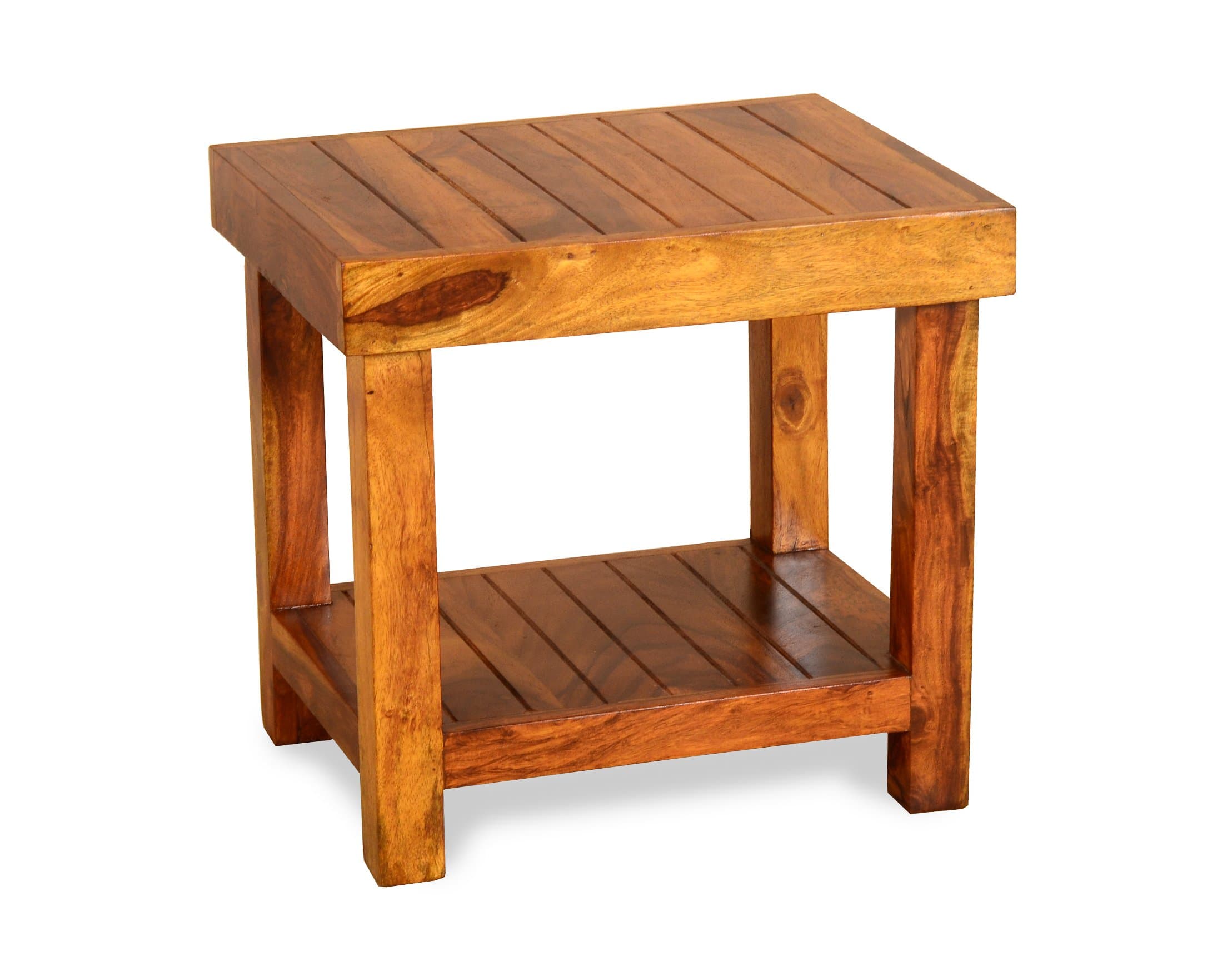 Madera KP ST 4012 End Table (Teak Finish, Brown)