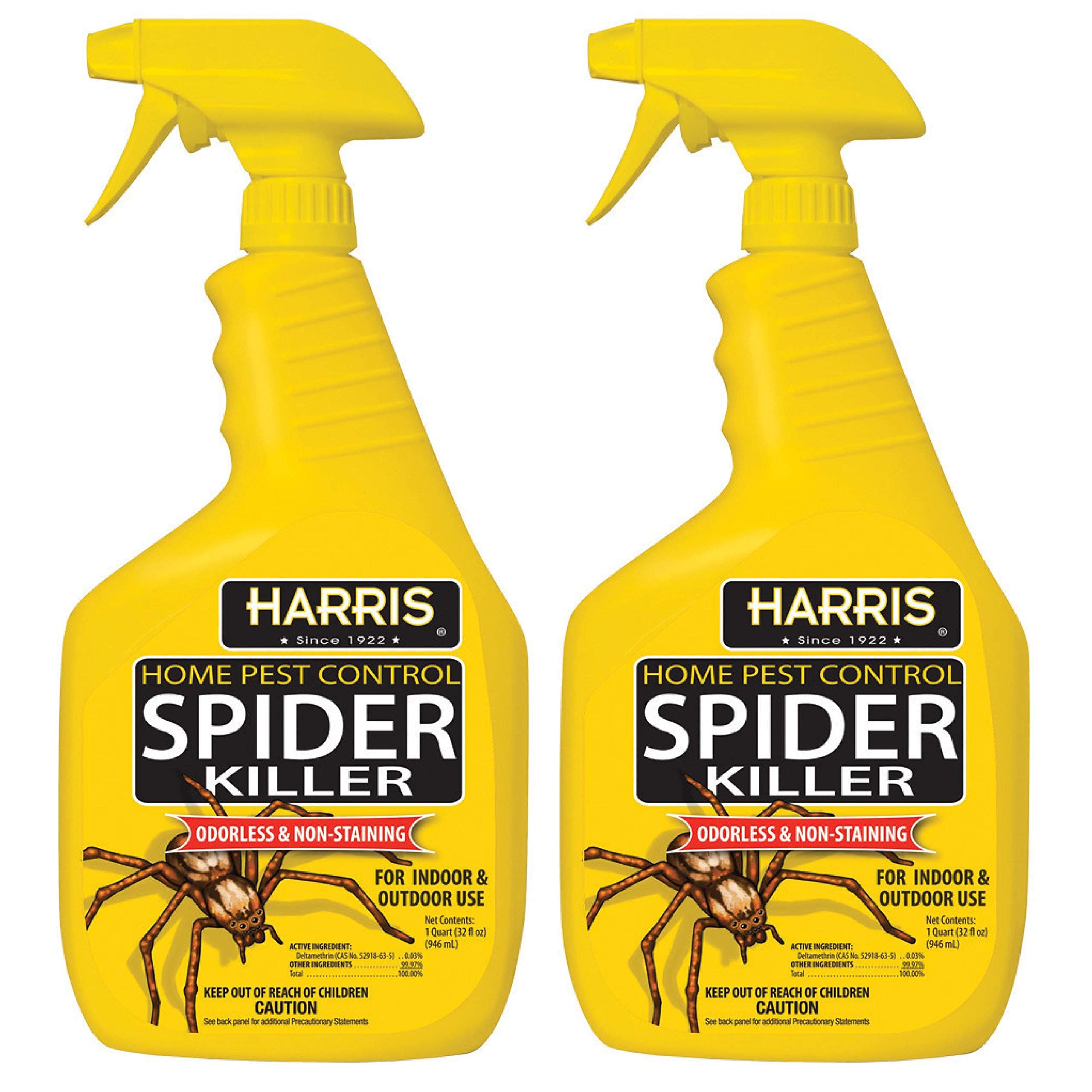Spider Killer, Liquid Spray with Odorless and Non-Staining Formula (32oz, 2-Pack)