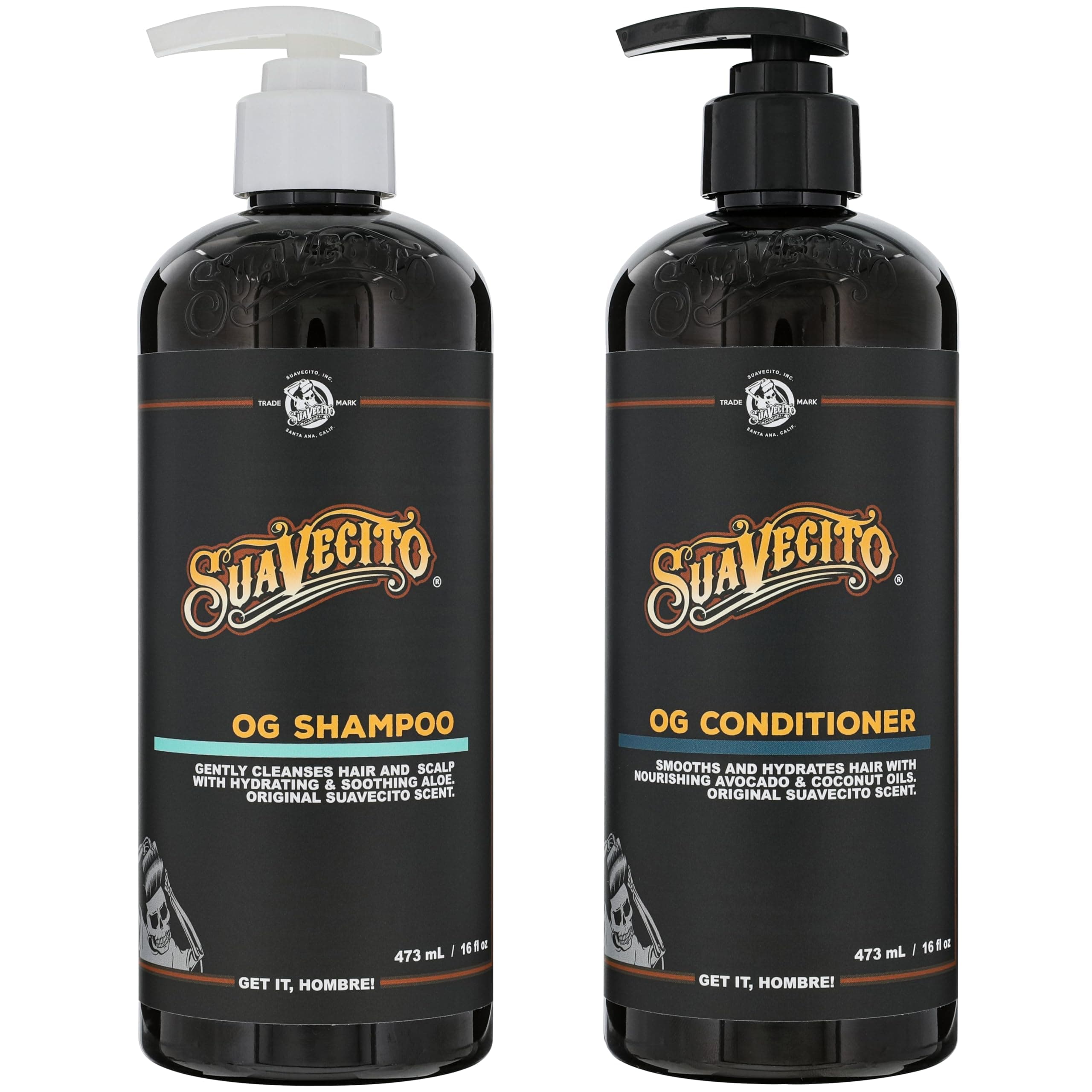 Suavecito OG Shampoo & Conditioner Set, 16 oz each ( Set of 2)