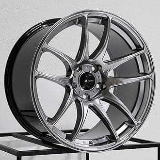 19x10.5 Vors TR4 5x114.3 22 Hyper Black Wheel Rim 73.1