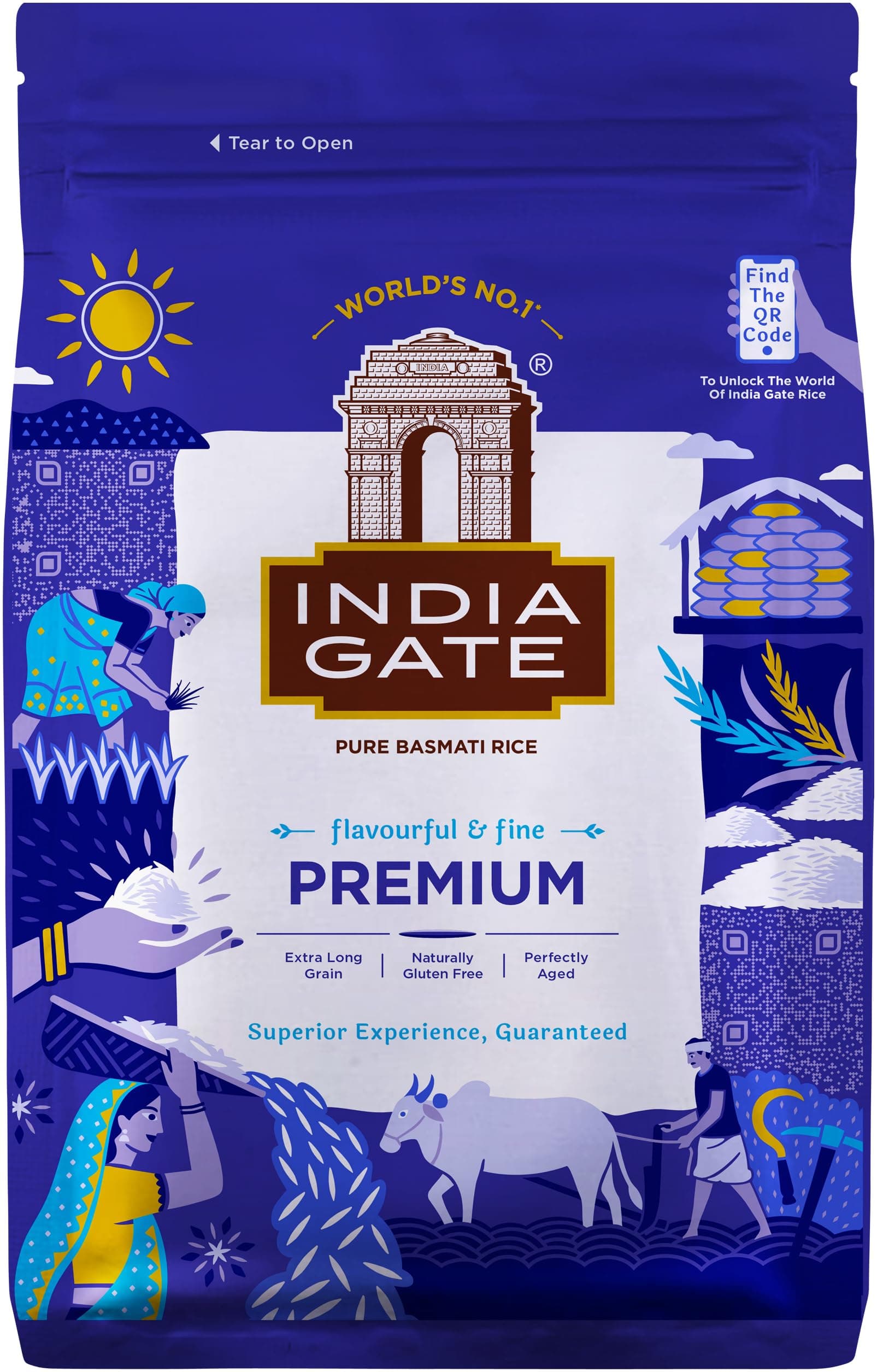 Indien GATE Basmati Rice Premium, 5 kg