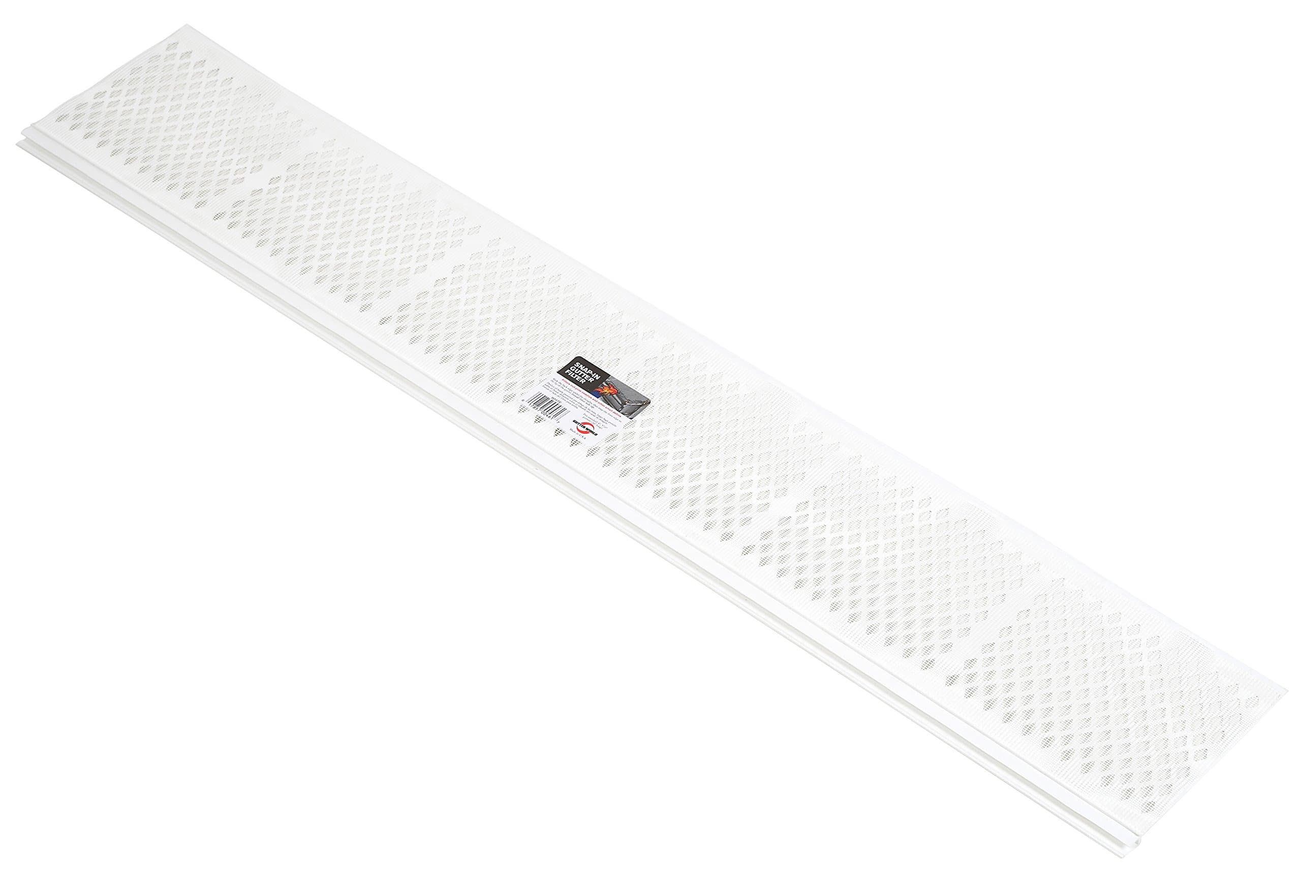 Amerimax Home Products 86670 Snap-in Filter Gutter Guard, 3', White (Pack of 25), 75 Foot