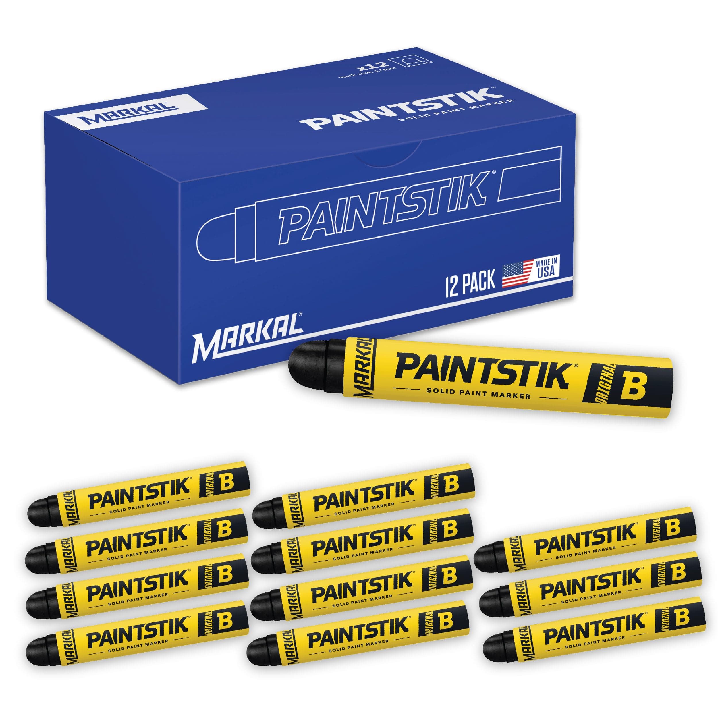 Solid B Paintstik 80223 - Black (Pack of 12)