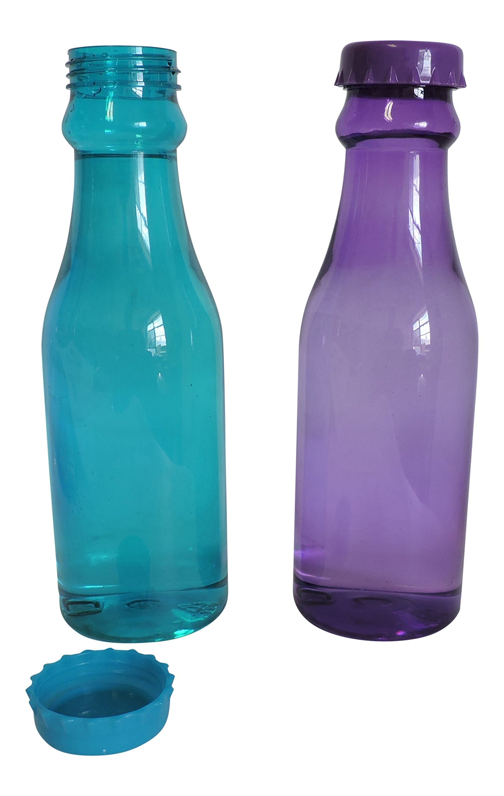 2 Soda Pop Style Drinking Water Bottle With Cap 24oz Novelty Craft Candy Jar