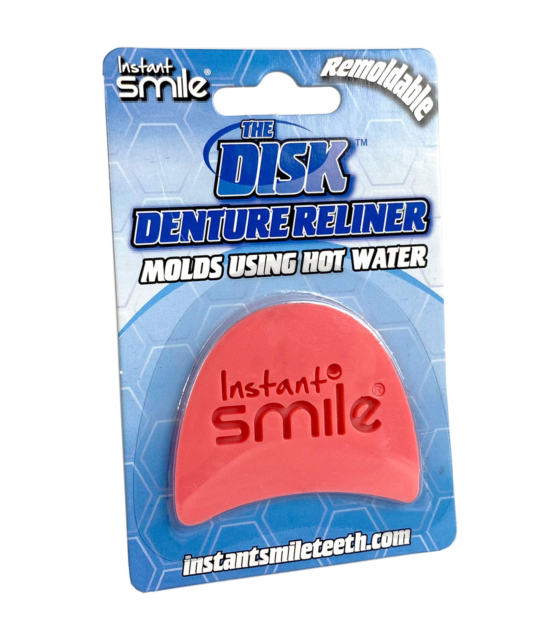 The Disk Denture Reliner - Molds Using Hot Water