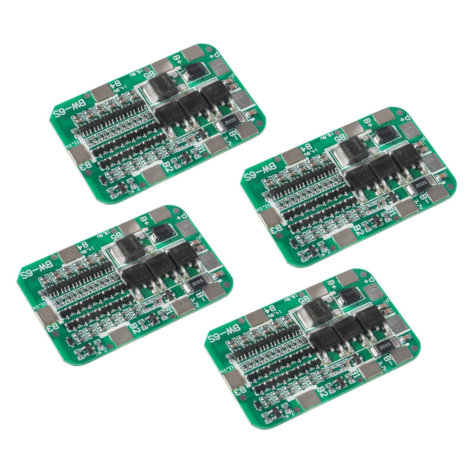 4PCS 6S 15A 24V PCB BMS Battery Protection Board for Li-ion Lithium 18650 Battery Packs Lipo Cell Module DIY Kit…
