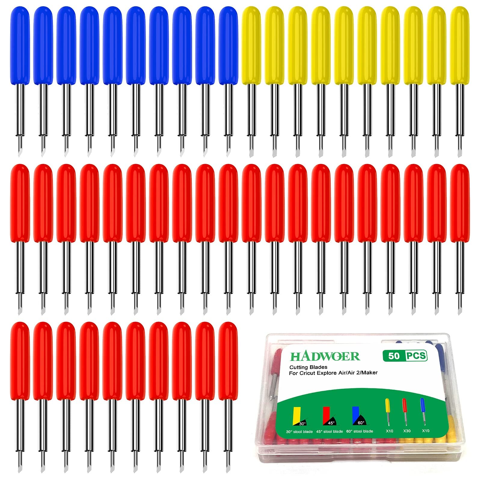 50PCS Replacement Cutting Blades Compatible with Explore Air 2/Air 3/Explore 4/Maker/Maker 3/Maker 4