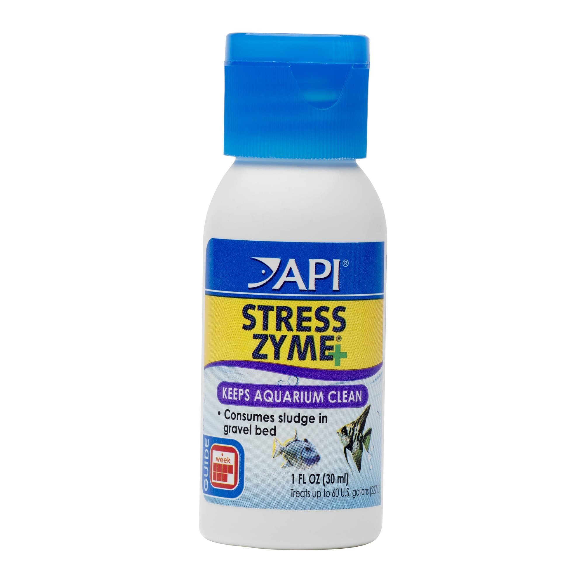 Stress Zyme Freshwater and Saltwater Aquarium Cleaning Solution, 30 ml