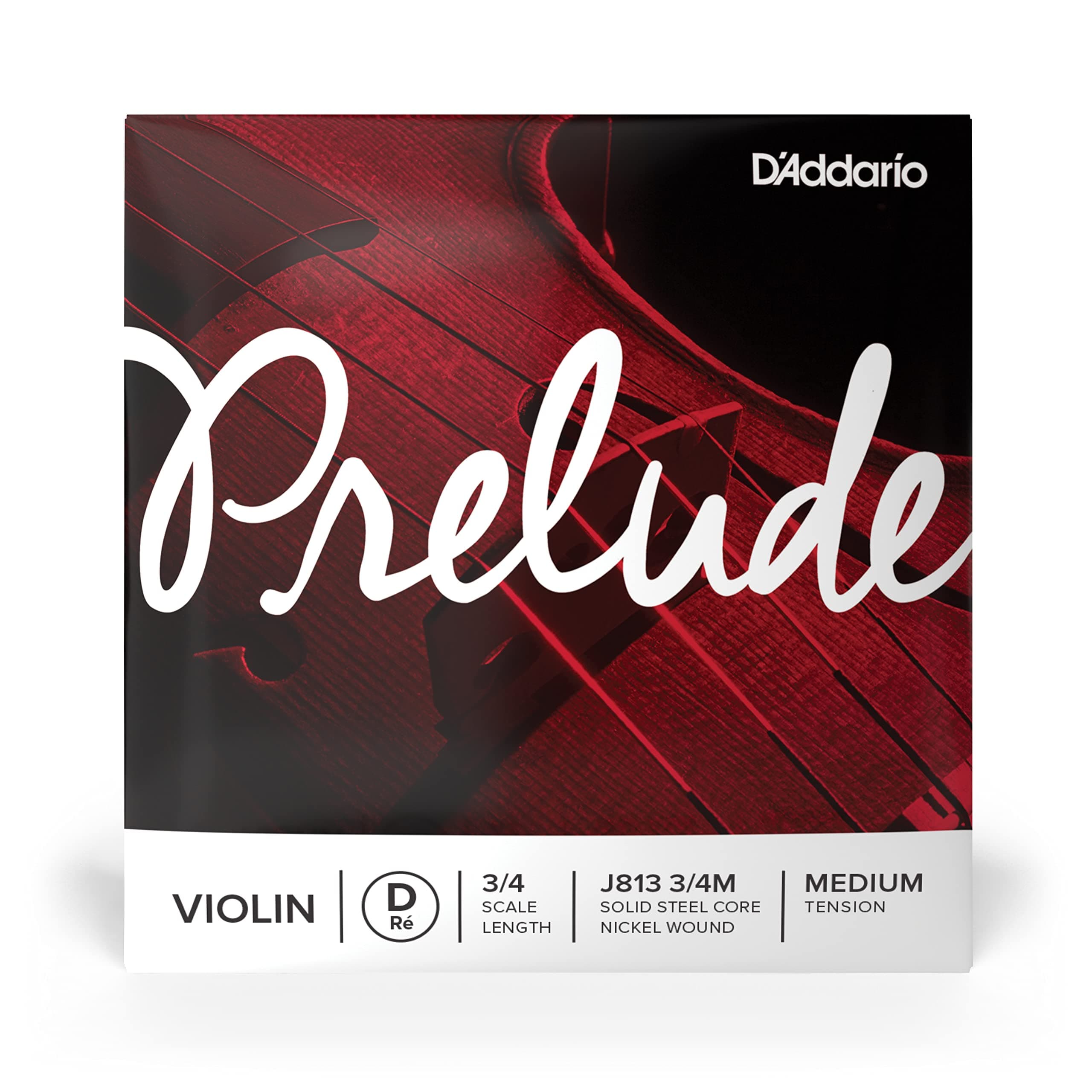 Prelude Violin Single D String, 3/4 Scale, Medium Tension